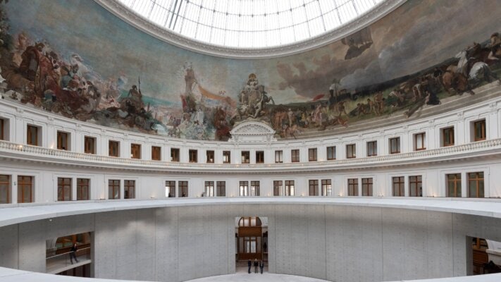 The museum, which was designed by Japanese architect Tadao Ando, will open to the public on January 23, 2021.Photo: Marc Domage